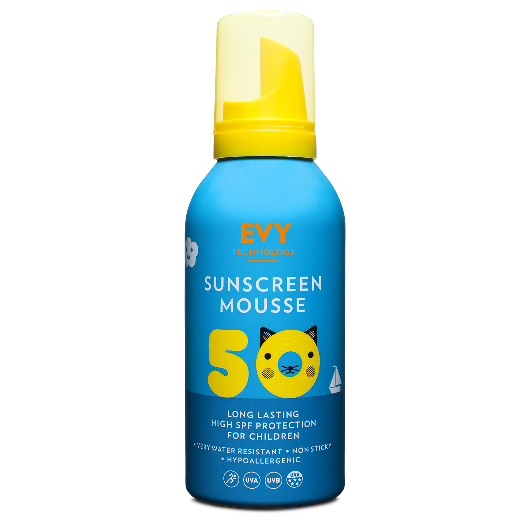 Sunscreen Mousse Kids EVY SPF 50 Treat & Teach